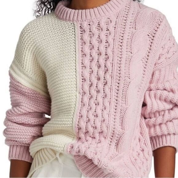 Stine Goya Blanci Patchwork Multi Knit Sweater NWT - Picture 3 of 6